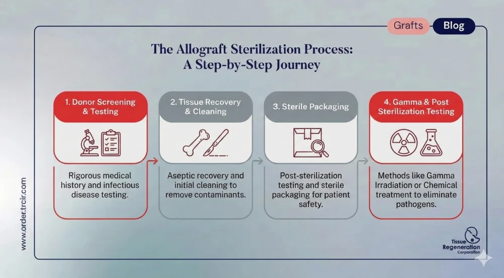 Allograft sterilization process