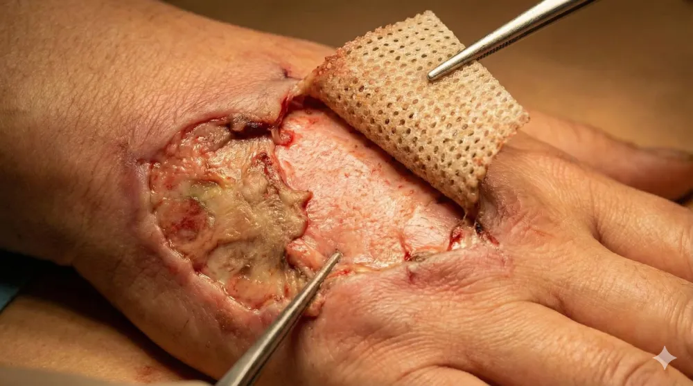 ADM for Severe Burn Treatment