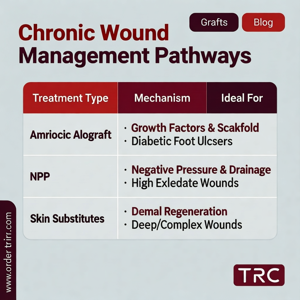 non-healing wound treatment options