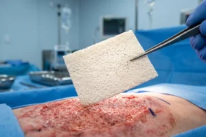 ADM for Severe Burn Treatment