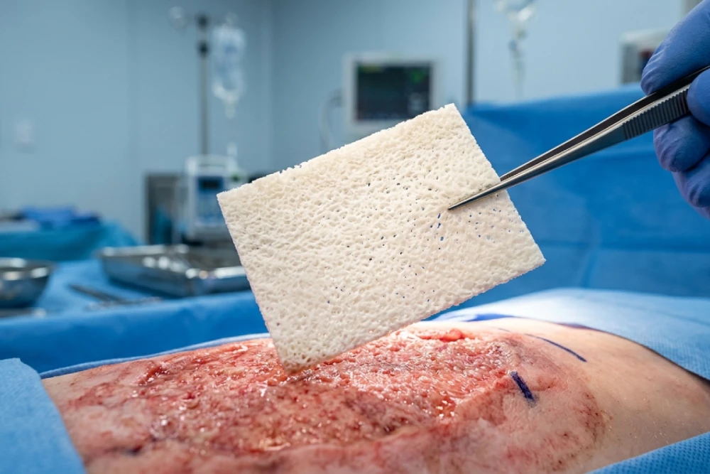 ADM for Severe Burn Treatment